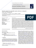 Decision Support For Sustainable Option Selection in Integrated Urban Water Management