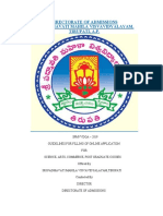 Directorate of Admissions Sri Padmavati Mahila Visvavidyalayam, Tirupati, A.P