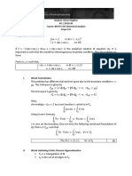 I. Weak Formulation.: Student: Victor Pugliese R#: 11492336 Course: MATH 5345 Numerical Analysis Project 03