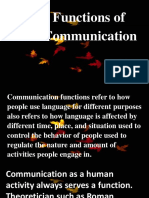 Functions of Communication