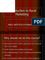 Session I - Rural Marketing