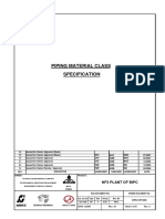 Piping Material Class Specification: Nf3 Plant of Bipc