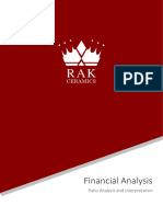 FIN254 Report On Ratio Analyis and Intrepretaion of RAK Ceramics Bangladesh Limited