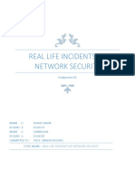 Real Life Incidents of Network Security: Assignment #1