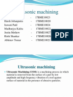 Ultrasonic Machining 