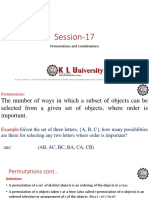 Session-17: Permutations and Combinations