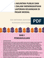 Peranan Akuntan Publik Dan Regulator Dalam Meningkatkan Sistem