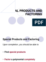 2.3 Special Products and Factoring