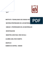 Propiedad de Los Materiales UNIDAD 3 - Investigación