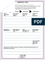 Simple CBT Self-Help Worksheet