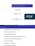 Eigenvalues and Eigenvectors - Linear Algebra