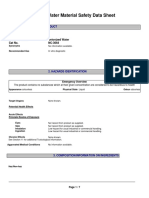 Water Material Safety Data Sheet: 1. Product