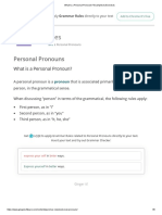 What Is A Personal Pronouns - Examples & Exercises