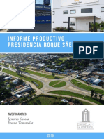 Informe Productivo de Presidencia Roque Sáenz Peña