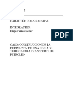 Caso Construccion de La Derivacion de Una Linea de Tuberia para Transporte de Petroleo