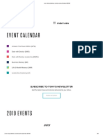 Event Calendar (Month View) 2020 Tony Robbins