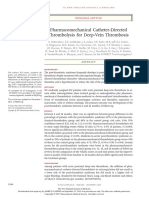 Pharmacomechanical Catheter-Directed Thrombolysis For Deep-Vein Thrombosis