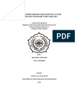 Analisis Pertumbuhan Ekonomi Wilayah Di Kabupaten Wonogiri Tahun 2007-2011