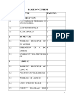 Table of Content S.No Page No.: I 1.1 Conventional Methods of Speed Control 4