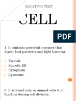 Cell Summative Test