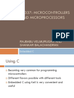 Ee337: Microcontrollers and Microprocessors: Rajbabu Velmurugan and Shankar Balachandran