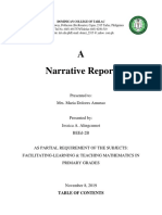 NArrative Report