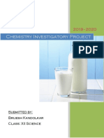 Amount of Casein in Milk Chemistry Project (FINAL)