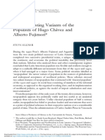 The Contrasting Variants of The Populism of Hugo Cha Vez and Alberto Fujimori