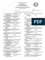 MAPEH - 10 First Grading Examination