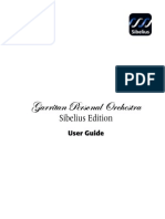 Garritan Personal Orchestra Sibelius Edition User Guide