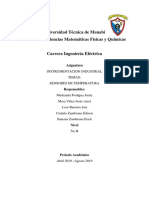 Informe de Sensores de Temperatura