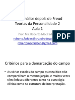 A Psicanalise Depois de Freud Teorias Da PDF