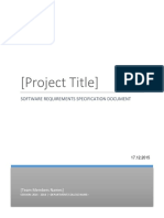 SRS Document Template