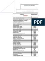 Inventario 15 Al 20 de Octubre 2019