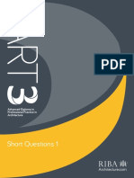 Riba Part 3 Study Pack Short Questions 1 PDF