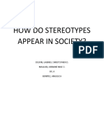 How Do Stereotypes Appear in Society