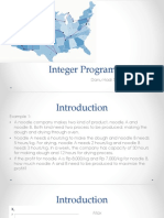 LP - Week 12, Integer Programming