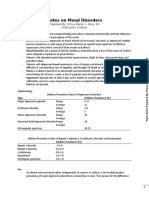 Notes On Mood Disorders