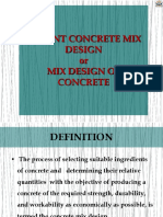 Concrete Mix Design