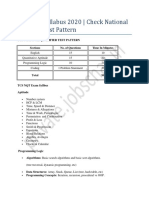 TCS NQT Syllabus 2021