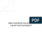 MBA Logistics Supply Chain Management PDF