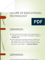 Nature of Educational Technology