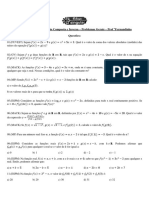 25 Exercícios de Funcao Composta e Inversa