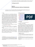 Standard Test Method For Quaternary Ammonium ASTM