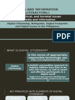 Legal Ethical and Societal Issues in Media and Information Digital Citizenship