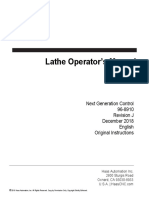 English - Lathe NGC - Operator's Manual - 2018