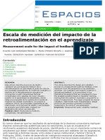 Escala de Medición Del Impacto Aprendizaje PDF