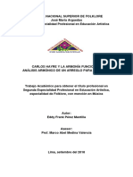 Tesis Frank Perez, La Armonia Funcional y Carlos Hayre