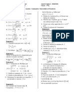 Serie 1 Limite, Cont, Dériva Et Primitives PDF