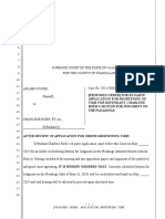 Proposed Order Shortening Time